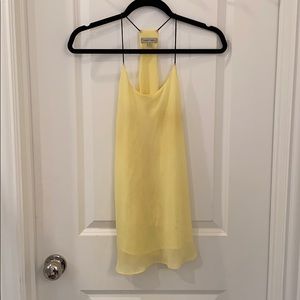 Bright yellow tank